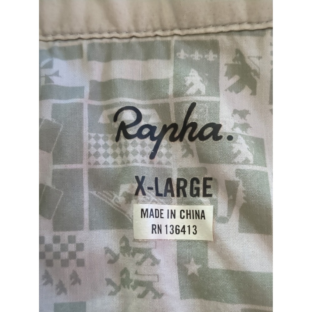 Rapha Merino Polo Cycling Jersey Size XL Heathered Gray REPAIRED Short Sleeve - Picture 6 of 11